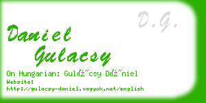 daniel gulacsy business card